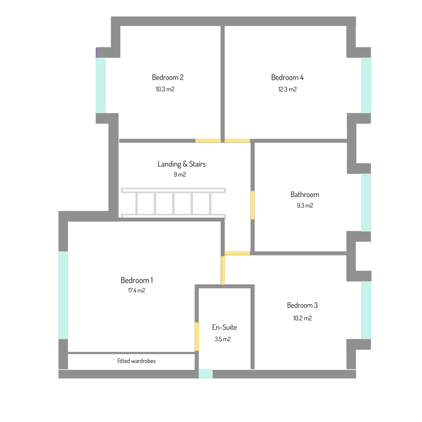 First floor plan, Rosario