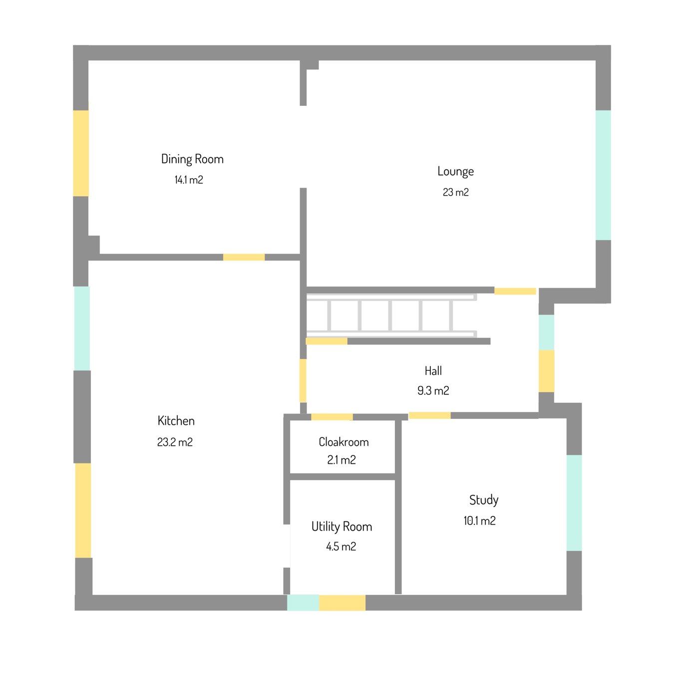 Ground floor plan, Rosario